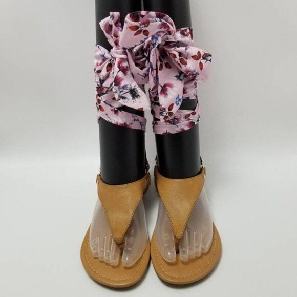 Ana A New Approach Sailor Floral Tie Gladiator Sandals Size 7.5 M - Picture 8 of 12